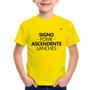 Imagem de Camiseta Infantil Signo: fome - Ascendente: lanches - Foca na Moda