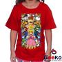 Imagem de Camiseta Infantil Super Mario Bros 100% Algodão Geeko