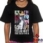 Imagem de Camiseta Infantil Taylor Swift 100% Algodão The Eras Tour Pop Geeko
