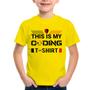 Imagem de Camiseta Infantil This is my coding t-shirt - Foca na Moda