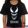 Imagem de Camiseta Infantil Venom 100% Algodão Geeko