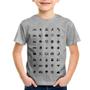 Imagem de Camiseta Infantil Viajante 40 Icones Turista - Foca na Moda