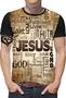 Imagem de Camiseta Jesus PLUS SIZE Gospel criativa Masculina Roupa AM