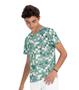 Imagem de Camiseta Juvenil Masculina Quadriculada Minty Verde