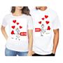 Imagem de Camiseta Kit Dia Dos Namorados Casal Unissex Love Blusa Amor Presente