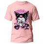 Imagem de Camiseta Kuromi Camisa Anime Hello Kitty Rosa