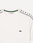 Imagem de Camiseta Lacoste Masculina Cotton Jersey Logo Stripe Branca