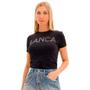 Imagem de Camiseta Lança Perfume Baby Look Name Pr25 Preto Feminino