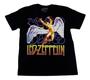 Imagem de Camiseta Led Zeppelin Blusa Unissex Preta Banda Rock Bo032 BM