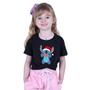 Imagem de Camiseta Lilo e Stitch Natal Infantil Fofo Personalizada Camisa Algodão