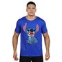 Imagem de Camiseta Lilo & Stitch Rosto Blusa Algodão Gola Redonda Algodão