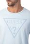 Imagem de Camiseta Logo Triangulo Relevo Guess Azul Claro