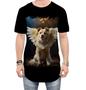 Imagem de Camiseta Longline Anjo Canino Cão Angelical 4