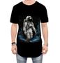 Imagem de Camiseta Longline Astronauta Espaço Espacial Estrelas 7