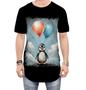 Imagem de Camiseta Longline Bebê Pinguim com Balões Crianças 11