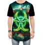 Imagem de Camiseta Longline Biohazard Perigo Biológico Stay Away 3