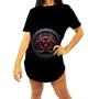 Imagem de Camiseta Longline Biohazard Perigo Biológico Stay Away 8