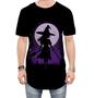 Imagem de Camiseta Longline Bruxa Halloween Púrpura 18