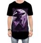 Imagem de Camiseta Longline Bruxa Halloween Púrpura Festa 3