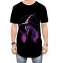 Imagem de Camiseta Longline Bruxa Halloween Púrpura Festa 7