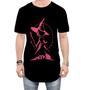 Imagem de Camiseta Longline Bruxa Halloween Rosa 3