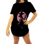 Imagem de Camiseta Longline Bruxa Halloween Rosa 9