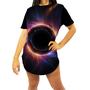 Imagem de Camiseta Longline Buraco Negro Black Hole Space 1