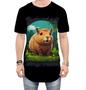 Imagem de Camiseta Longline Capivara do Bem Animalzinho 12