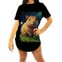 Imagem de Camiseta Longline Capivara do Bem Animalzinho 13