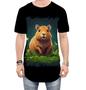 Imagem de Camiseta Longline Capivara do Bem Animalzinho 8