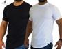 Imagem de Camiseta LONGLINE Casual Masculina Slim Algodão Canelado Âncora