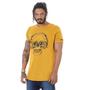 Imagem de Camiseta Longline  Cor Mostarda Estampa Caveira