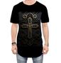 Imagem de Camiseta Longline da Cruz de Jesus Igreja Fé 4