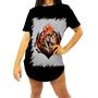 Imagem de Camiseta Longline de Cavalo Flamejante Fire Horse 3