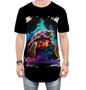 Imagem de Camiseta Longline de Tartaruga Marinha Neon Style 1