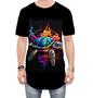 Imagem de Camiseta Longline de Tartaruga Marinha Neon Style 7