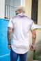 Imagem de Camiseta Longline de Veludo com Touca Pierry Lohan - V09