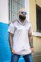 Imagem de Camiseta Longline de Veludo com Touca Pierry Lohan - V09