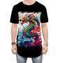 Imagem de Camiseta Longline Dragão Chinês Lendário Mito 7