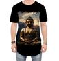 Imagem de Camiseta Longline Estátua de Buda Iluminado Religião 24