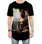 Imagem de Camiseta Longline Estátua de Buda Iluminado Religião 6