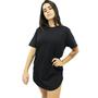 Imagem de Camiseta Longline Feminina Camisa Oversized Treino Academia