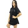 Imagem de Camiseta Longline Feminina Oversized Estampada Pre Historic Cores Diversas