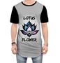 Imagem de Camiseta Longline Flor de Lótus Budismo Buda Religião 4