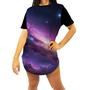 Imagem de Camiseta Longline Galaxias Espaço Neon Estrelas 2