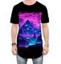 Imagem de Camiseta Longline Landscape Futuro Vaporwave 4