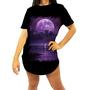 Imagem de Camiseta Longline Lua Púrpura Luar Roxo Moon Lunar 1