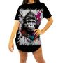 Imagem de Camiseta Longline Macaco Monkey Ilustrado Vetor 6