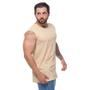 Imagem de Camiseta Longline Machão Regata Masculina Treino Academia Fitness