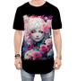 Imagem de Camiseta Longline Mulher de Rosas Paixão 2